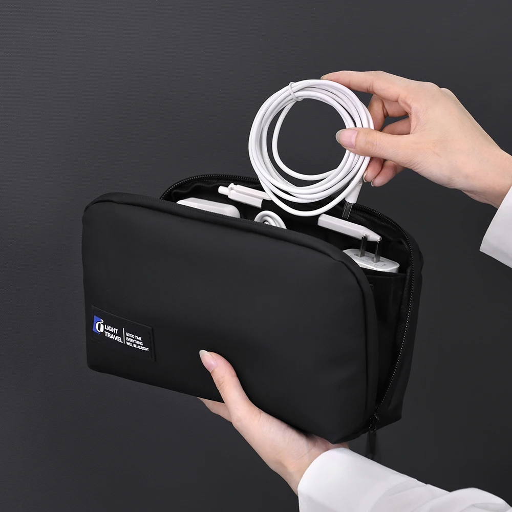 Draht USB Kabel Organizer Tasche Reise Kopfhörer Powerbank Daten Linien Lagerung Tasche Große Kapazität Maus Kabel Tasche – Detail 13