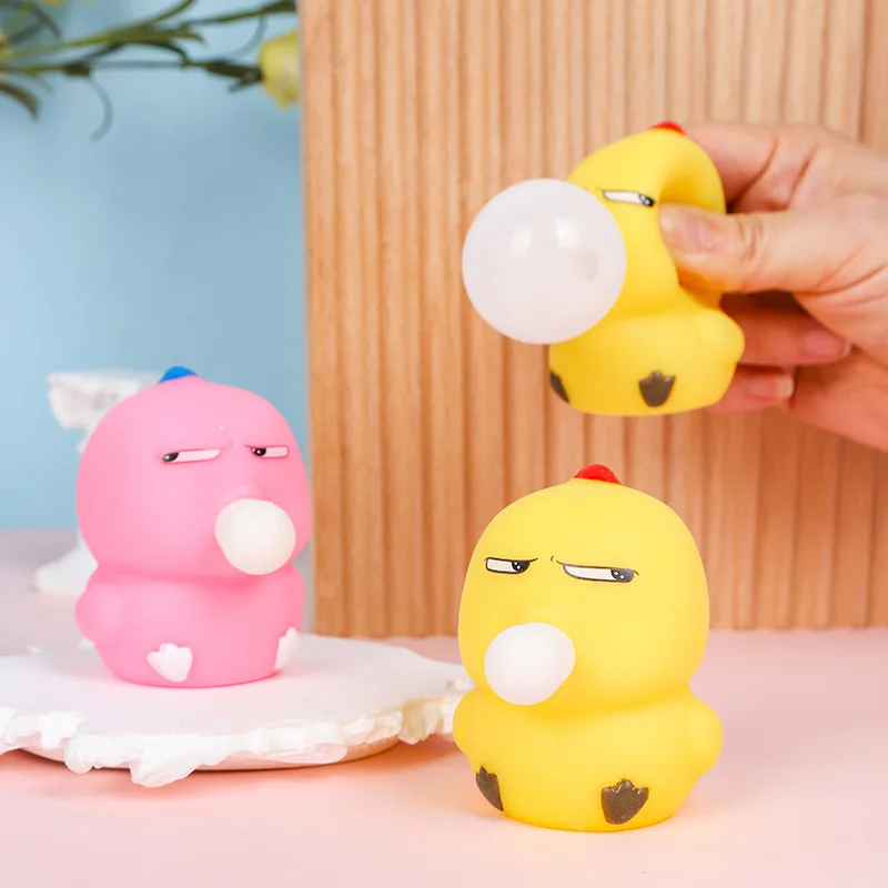 1 decompression creative pinching bubble chick decompression squeeze toy TPR adult children's Antistress Toy toy gift