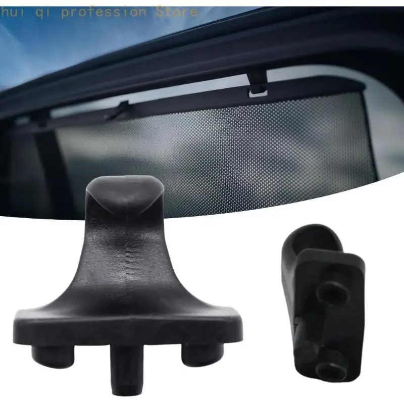 1 Paar Ersatz-Sonnenschutzhaken-Clip für die Hintertür für W205 2015–2021, A2058120014, Sonnenschutzhaken, Kfz-Zubehör, Schwarz – Detail 8