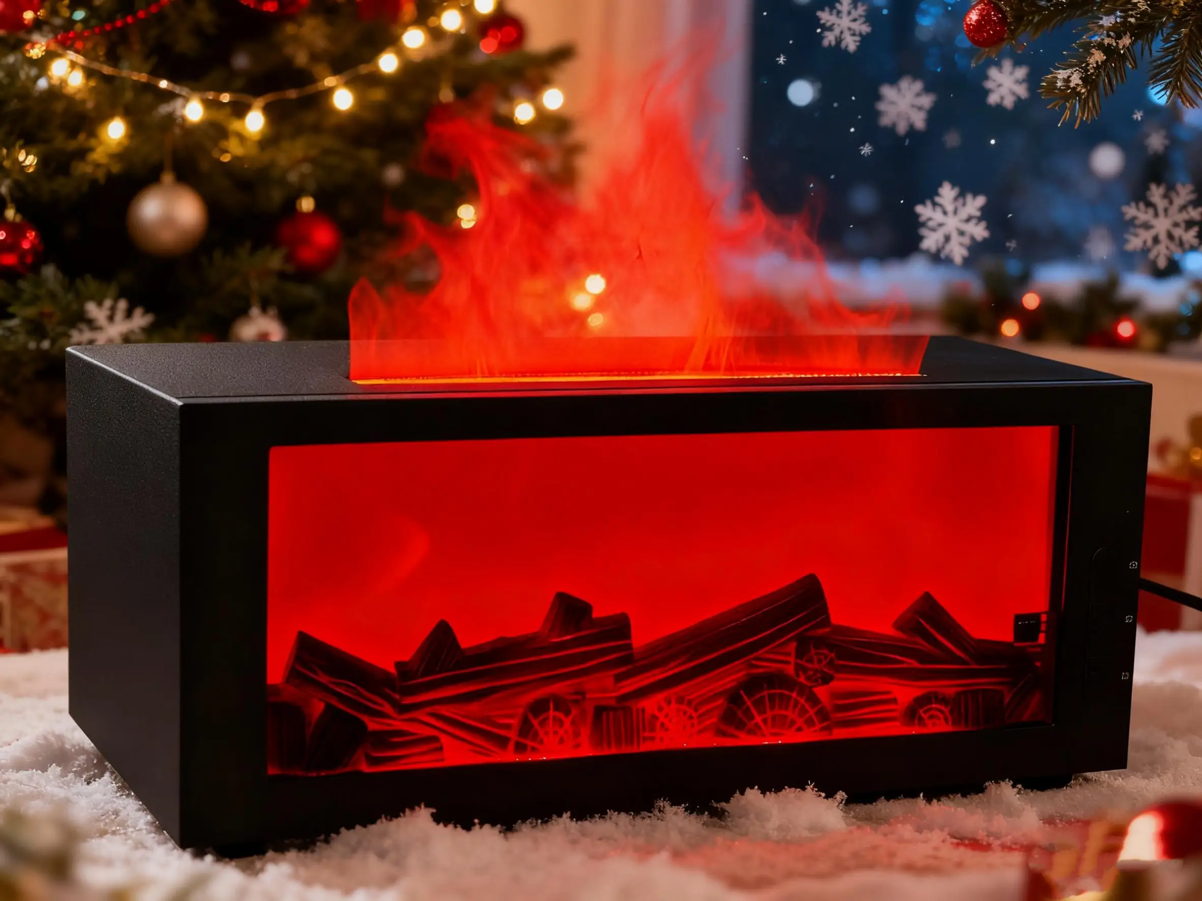 

Аромадиффузор и увлажнитель воздуха с эффектом пламени, портативный, с визуальным дизайном в виде огня и ночником, диффузор для эфирных масел для декора дома и комнаты