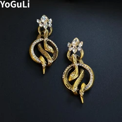 Retro Jewelry Vintage Temperament Snake Earrings For Women Fashion Accessories