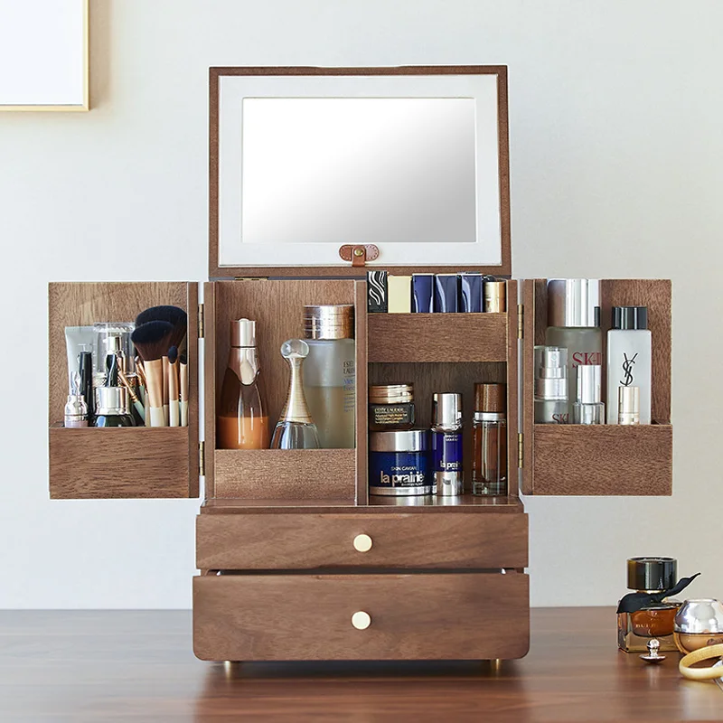 

2025Solid Wood Cosmetic Box Storage Gift for Wedding Friends