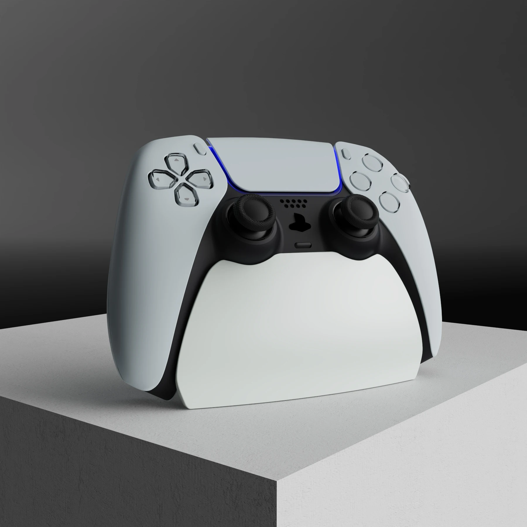 PlayVital 2-Pack Controller Stand for PS5, Anti-Slip Gamepad Display Holder for PS5 Controller Accessories, Desk Organizer Base