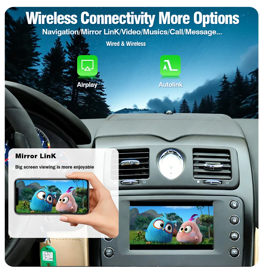 AUTOTOP Kabelloses Android Auto Carplay für Maserati Quattroporte GranTurismo GT GranCabrio Mirror Link GPS-Navigation Auto-Modul – Detail 10