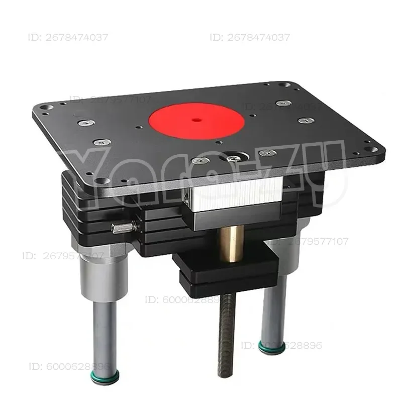

107 to 80mm Heavy Duty Wood Router Lift Elevator with Aluminium Router Insert Plate Woodworking Machine Tools N BB