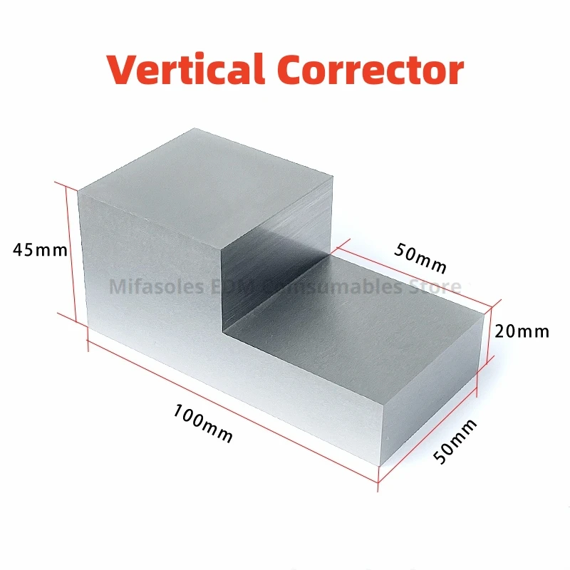 EDM Parts L Shape Vertical Corrector For CHMER,SEIBU,ACCUTEX Low Speed CNC Wire Cutting Machine