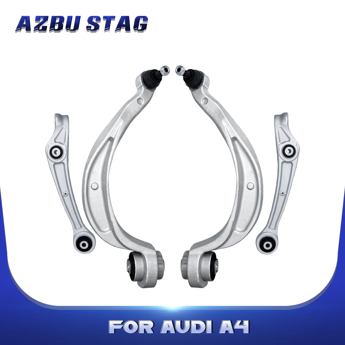 

AzbuStag 4 Pcs Front Lower Rearward LH RH Control Arm Suspension Kit for Audi A4 A5 S4 S5 Q5 2012 2013 2014 2015