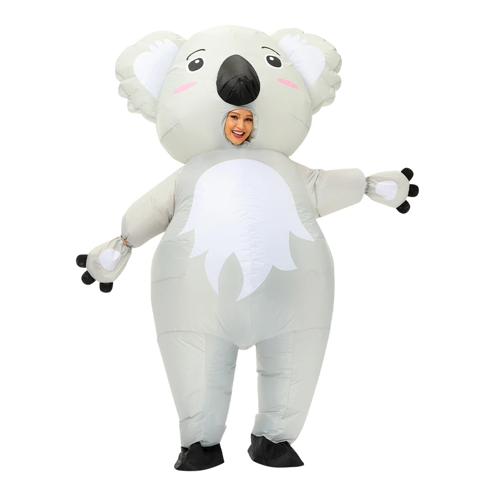 Erwachsenen-Maskottchen-Koala-Kostüm, Aufblasbares Cartoon-Tierkostüm, Geburtstagsgeschenk, Rollenspiel-Party