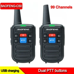 BF C50 walkie talkie Ham radio stations 99Channel radio baofeng Portable Two-way radio communicator talkie walkie transceiver
