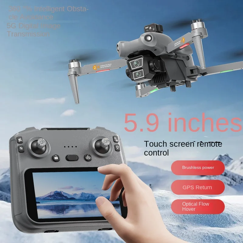 Fotografia 3: L300 Ultra Drone Profissional 4K Grande Angular Câmera HD 5G GPS Wifi FPV 3 Eixos EIS RC Dron 360 °   Brinquedos Quadcopter para evitar obstáculos