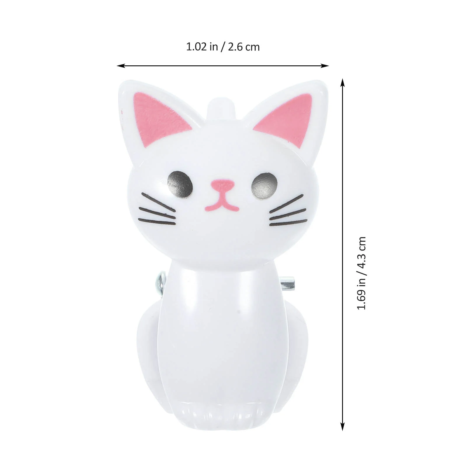 8 Pcs Bag Clips Cute Cat Office with Lanyard Multifunctional Windproof Drying 6pcs (grey 3 + White 3) Sealing Food Chip Snack