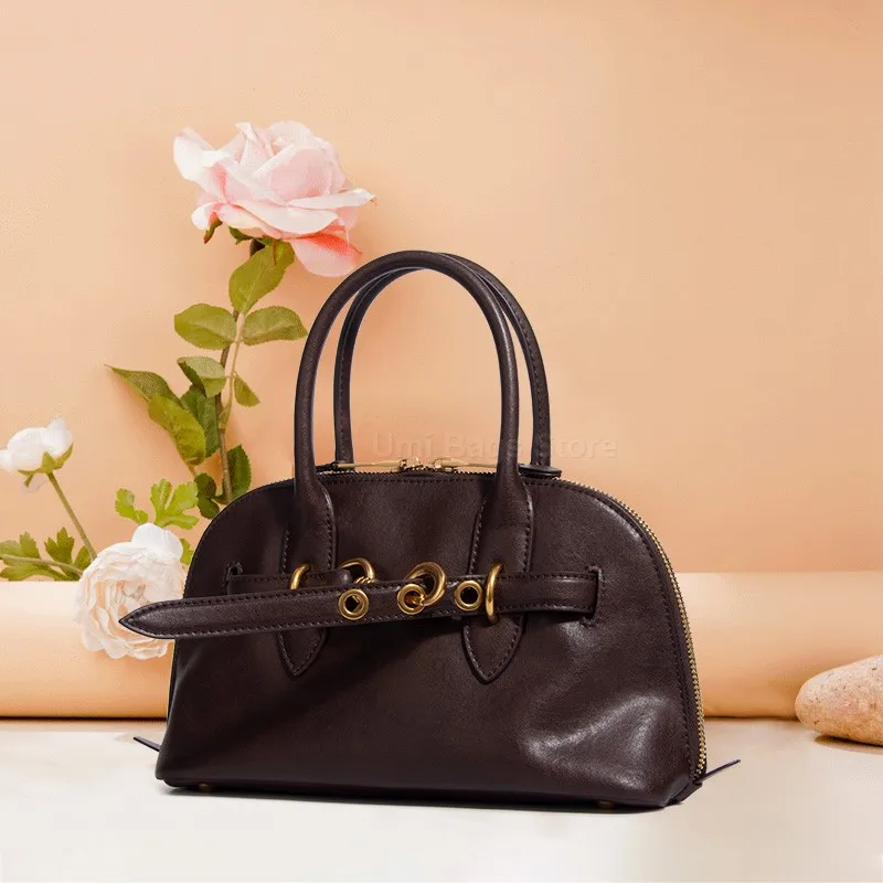 

Shell Bowling Tote Bags For Women Luxury Designer Handbag And Purse 2025 New In Vintage Commuting Top Handle Shoulder Crossbody