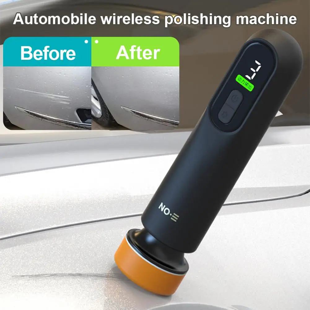 Car Waxing Polishing Sanding Machine 12000RPM Wireless Car Paint Scratch Repair Windscreen Glass Oil Film Remove Machine