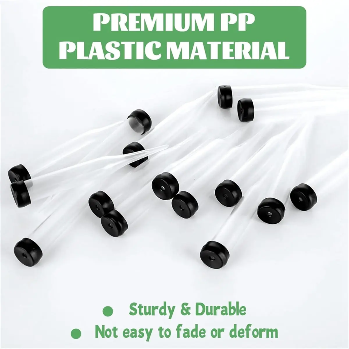 AA14 100 Pack 4 Inch Floral Water Tubes with Caps, Plastic Flower Water Tubes, Water Tubes for Flower, Single Floral Tubes