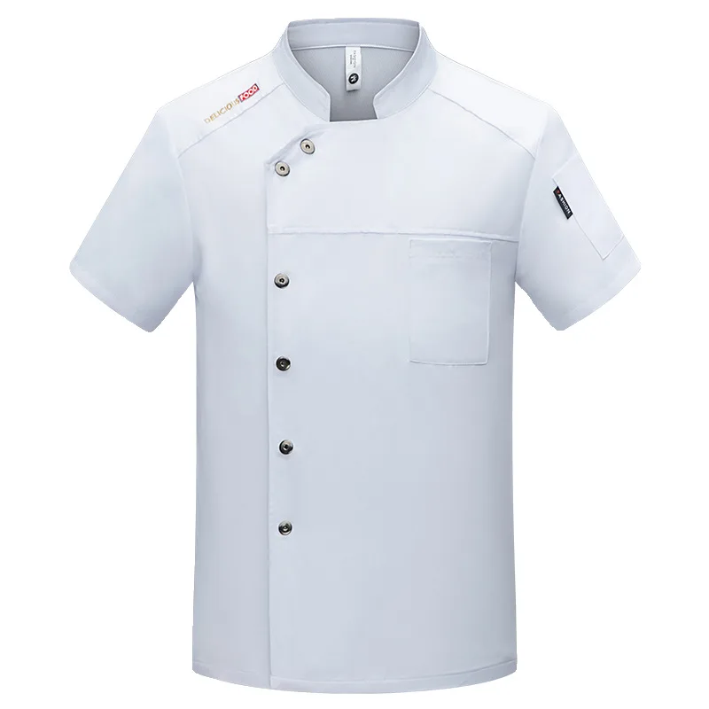 Hot Pot restaurante cocina uniformes de trabajo restaurante restaurante occidental espalda cocina verano manga corta ropa de trabajo panadería no puede