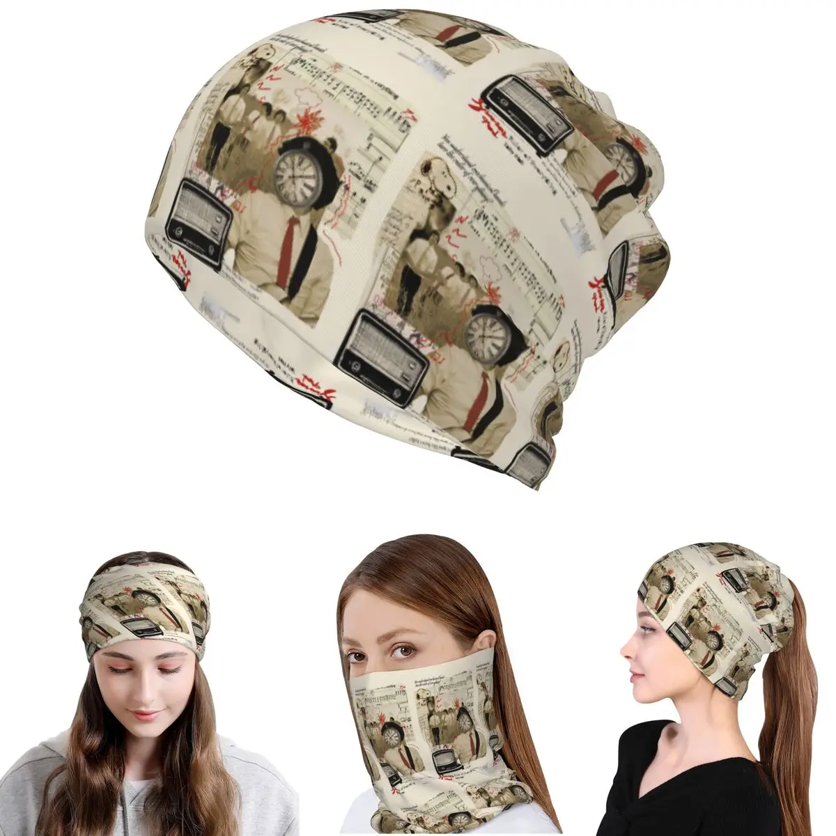 

New 02 Tally Hall Band Logo Genre Indie Pop Bandana Neck Cover Face Scarf Warm Headband Beanies Hat for Men Women Windproof
