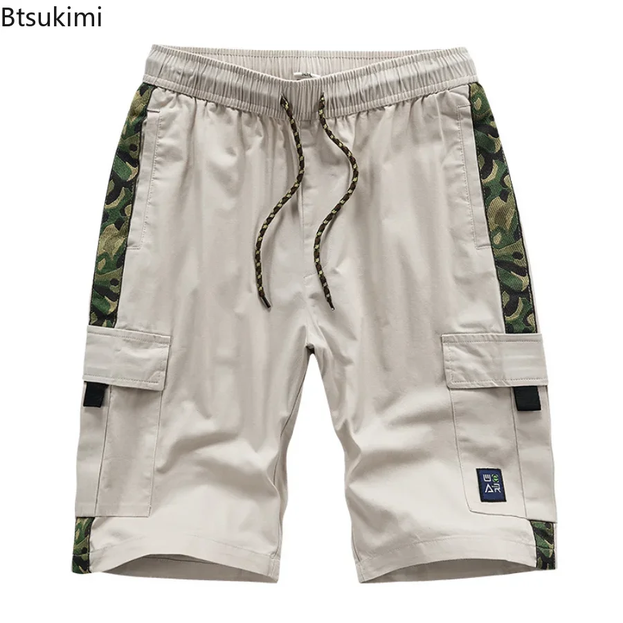 New 2024 Men\'s Summer Shorts Oversized Casual Shorts Men Cotton Fashion Hip Hop Men Ribbons Design Shorts Male Beach Pants 8XL