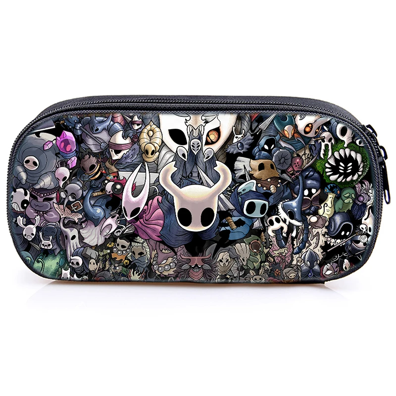 

Hollow Knight Print Cosmetic Case Pencil Bag Boys Girls Stationary Bag Kids School Case Children Pencil Box School Supplies Bags