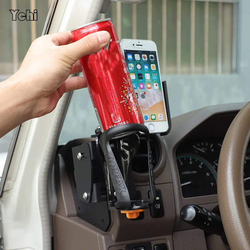 Car Central Control Multifunctional Mobile Phone Holder Water Cup Holder For Toyota LC71 LC76 LC79 2009+  Car Accessories