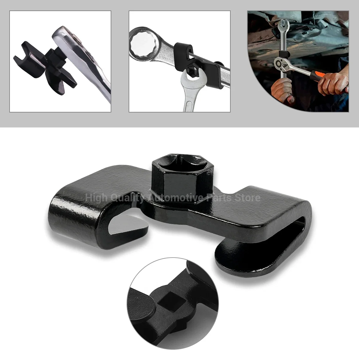 

Wrench Extender Carbon Steel Black Drive Wrench Extend Leverage for Garages Repair Shops