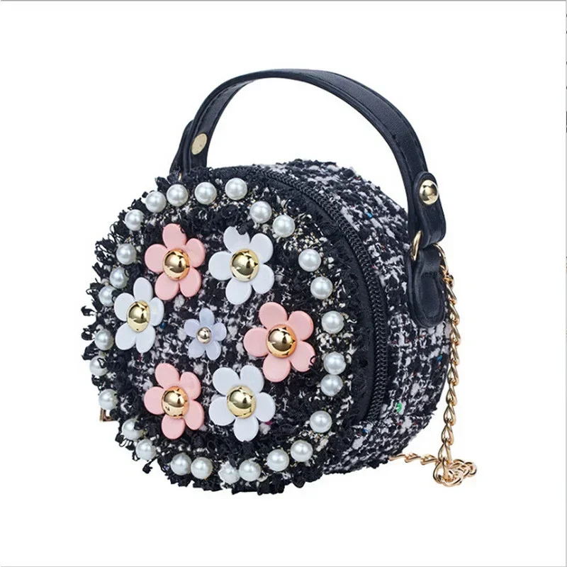 New Women Bag Lady Little Girls Toddler Princess Lovely Bag Kids Baby Messenger Shoulder Crossbody Flower Bag