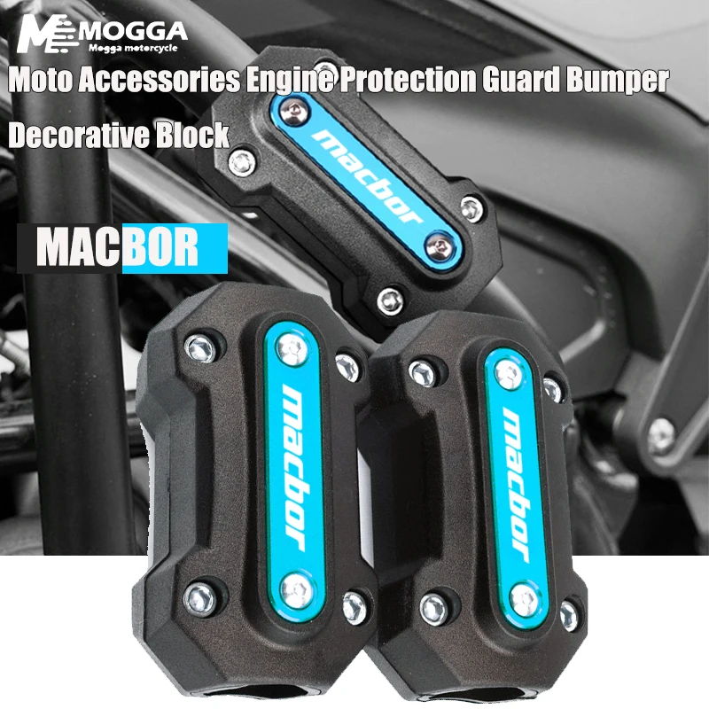 

Moto For Macbor Montana XR5 XR 5 X R5 XR1 125 EVO 125CC 2019-2025 Engine Protection Guard Bumper Decorative Block Accessories