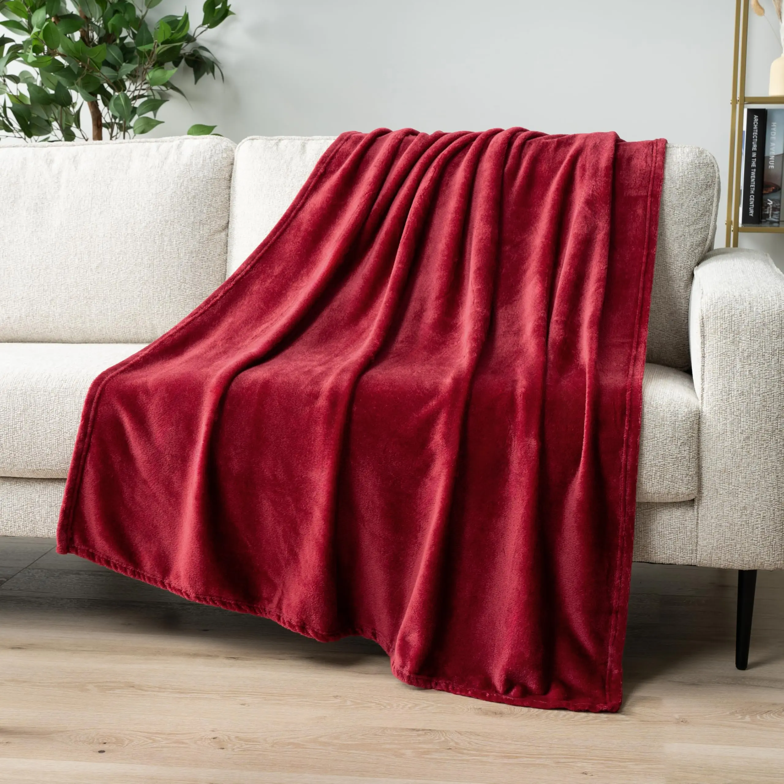 Flannel Print Throw Blanket Super Soft Cozy Nap Blanket For Bed Sofa Travel Machine Washable Perfect Holiday Gift