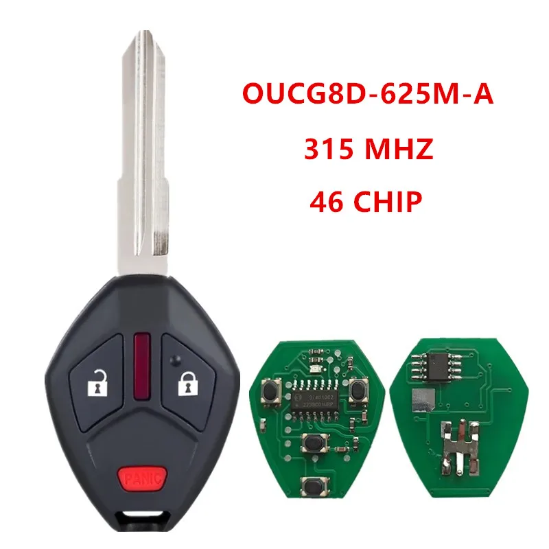 OUCG8D-625M-A 315 MHZ 3 Buttons ID46 Chip Remote Car Key For Mitsubishi Lancer 2007-2015 i-MiEV Lancer Outlander 2008-2015