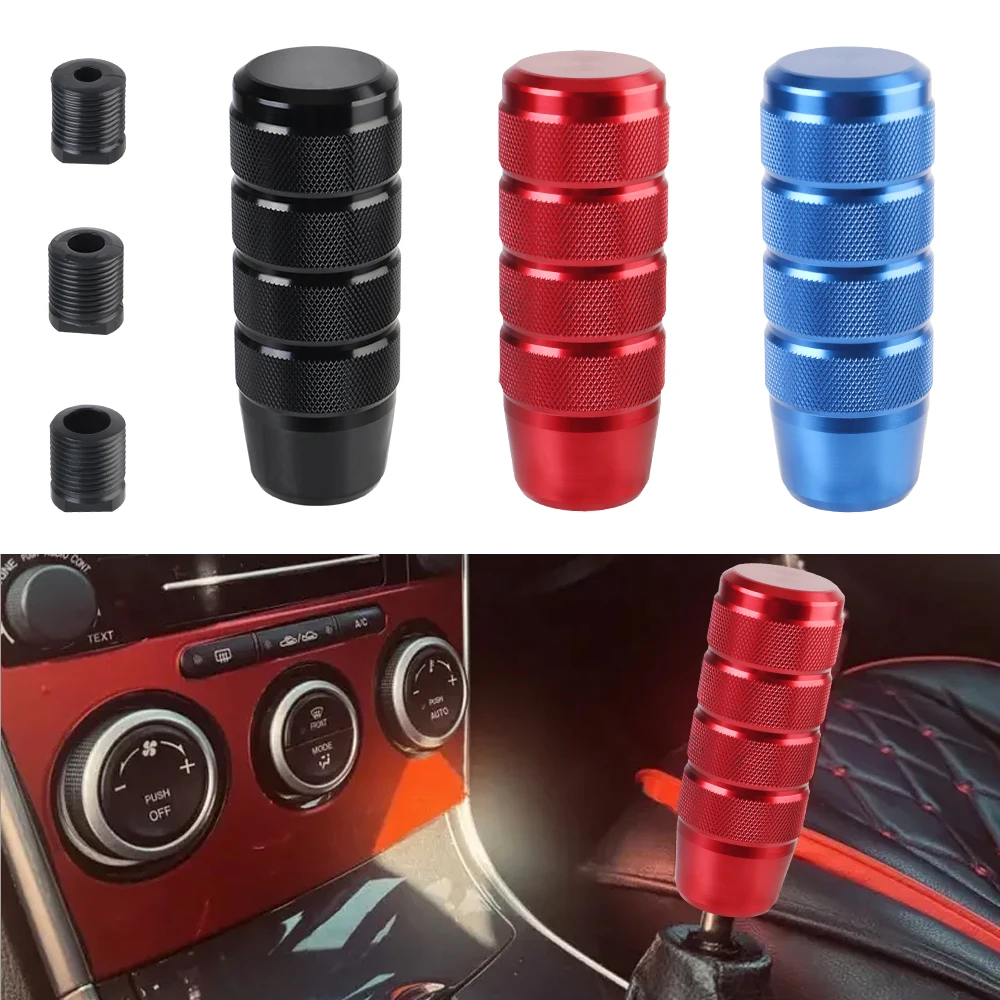 

Universal 95MM Car Tool Aluminum knurled Shifter Lever Knob Manual Transmission Gear Shift Knob Non-Slip