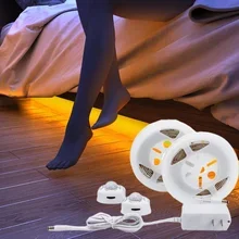 1M-5M Taśma LED z czujnikiem ruchu PIR IP65 Wodoodporna listwa oświetleniowa DC 12V do schodów Szafa Kuchnia Inteligentna lampa włączająca/wyłączająca