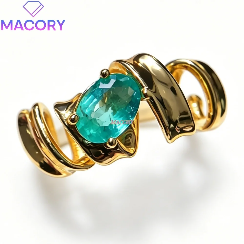 Natural Emerald Ring S925 Sterling Silver Classic Luxury Vintage Luxurious Elegant Style Versatile for everyday commuting