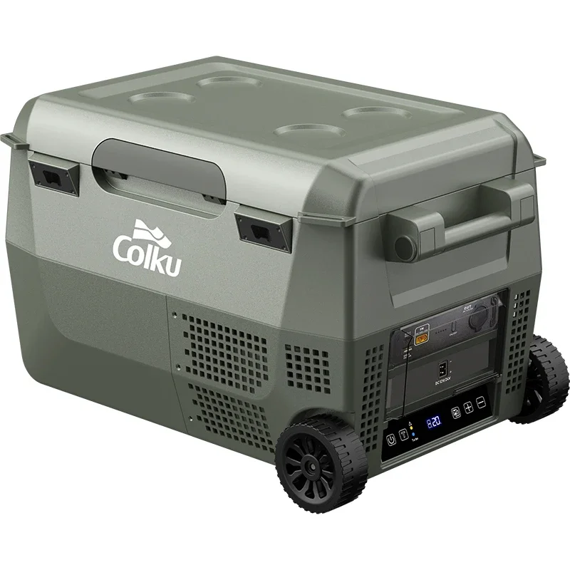 

Новый дизайн, 26 л, холодильник с батарейным питанием, 12 В, компрессор, мини-холодильник, портативный автомобильный морозильник