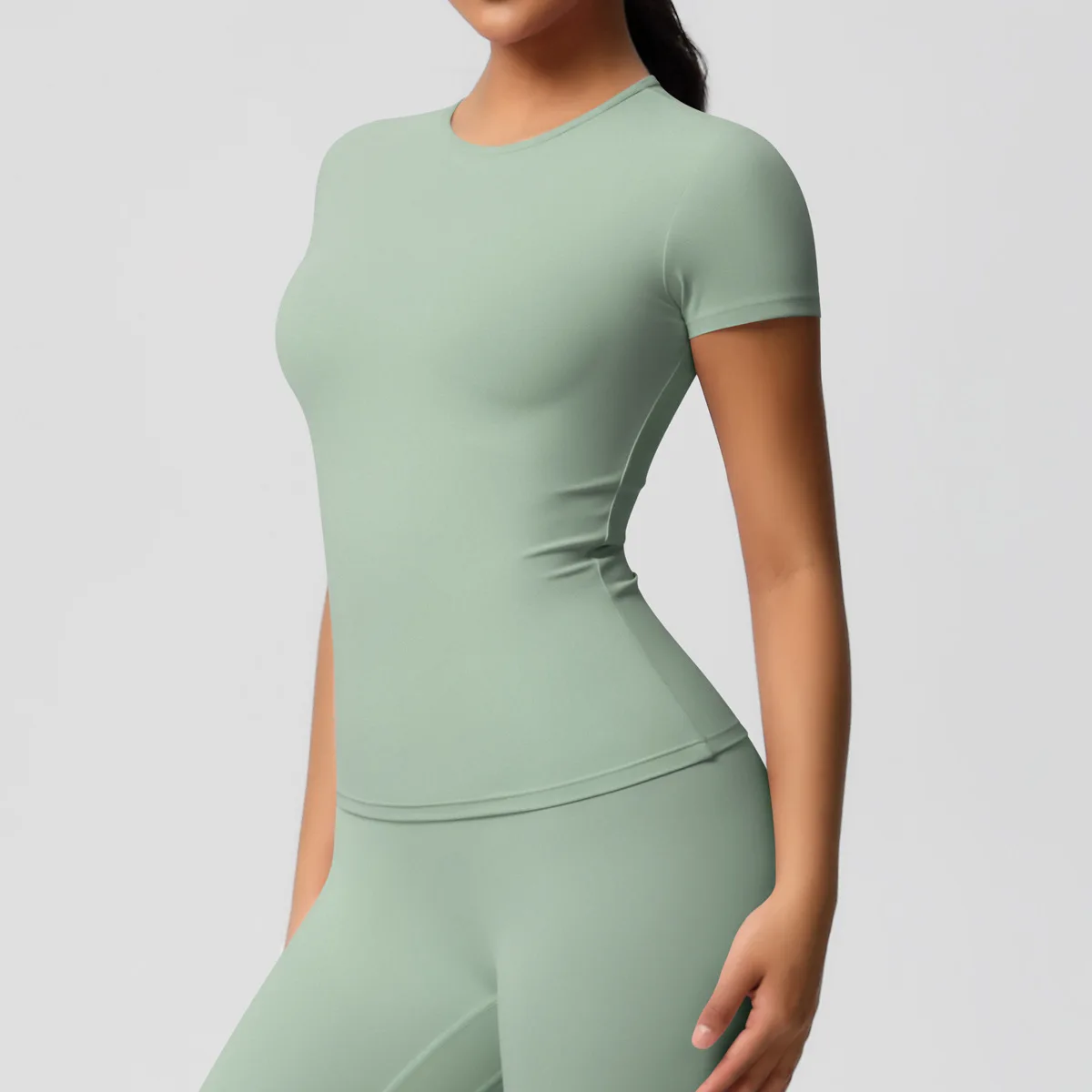 Gym Top Long Sleeve Sports Bra Women Quick-Drying Fitness Leggings Female Tracksuit Running Workout Shorts Yoga Shirt Sportswear