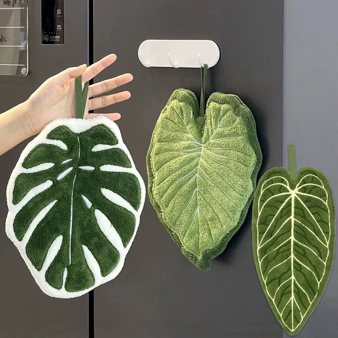 Towels Cleaning Towel Absorbent Handkerchief Hanging Thickened Kitchen Towel Bathroom Kitchen Accessories