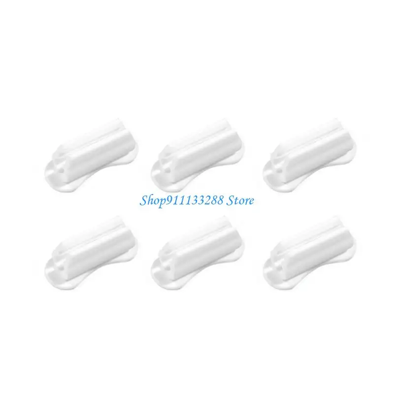 

G88D 6 Pack Pencil Holder Clip, Silicone Adhesive Pen Holder, Flexible Pencil Holder