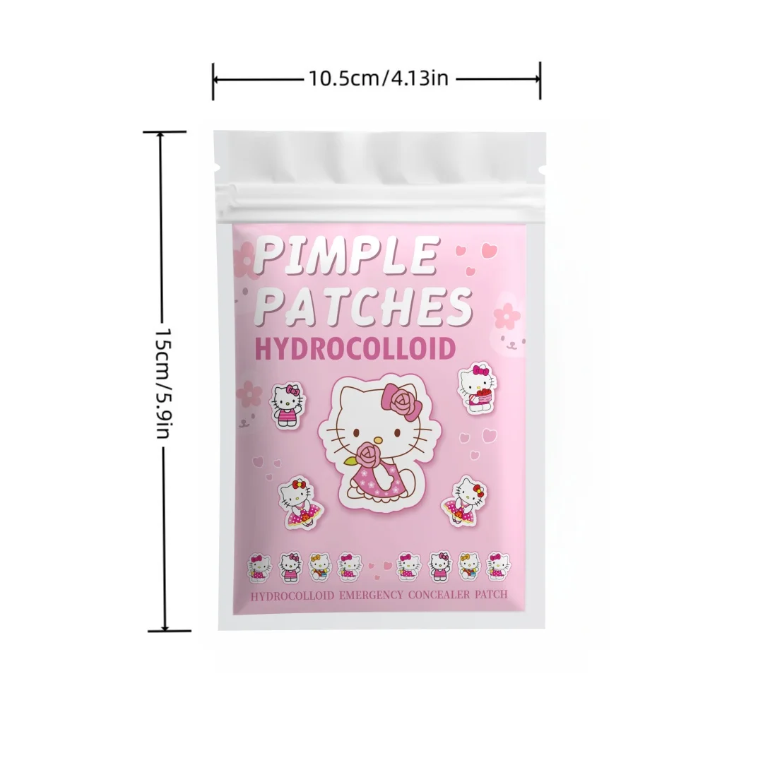 120PCS hello kitty Acne patches, facial acne patches, hydrogel acne removal patches, concealer