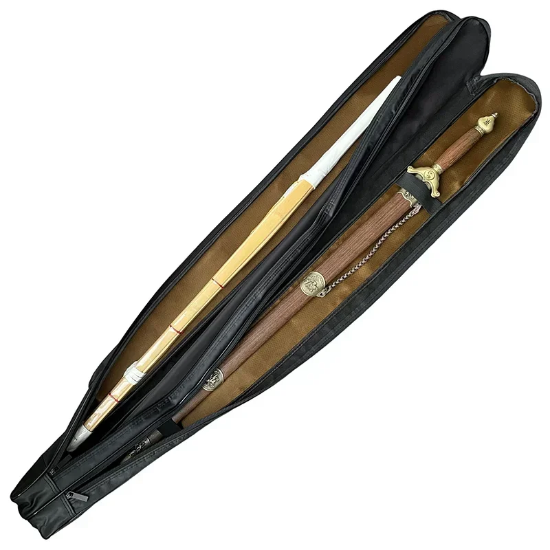 1.4 Meter Sword Bag 55in Martial Art Case Can Packed 2 Sword Waterproof Bag For Stick Kendo Tai Chi Bag Shoulder Bag