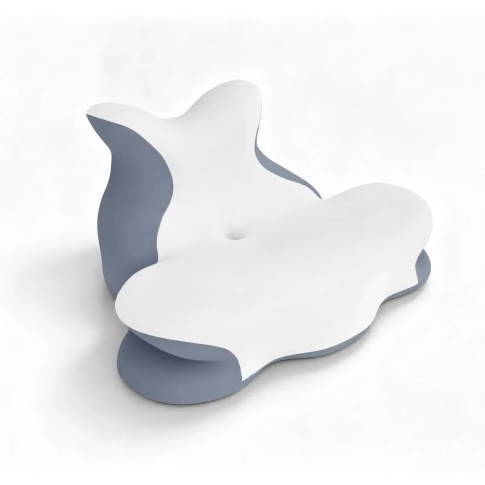 Pressure Relieving Contour Memory Foam Pillow for Legs Neck and Body with Butterfly Silhouette for Bed Rest