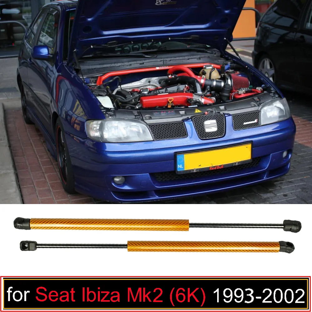 Modificar suportes de gás para 1993-2002 seat ibiza (6k) mk2 amortecedores de choque capô dianteiro elevador suporte absorvente prop haste pistão