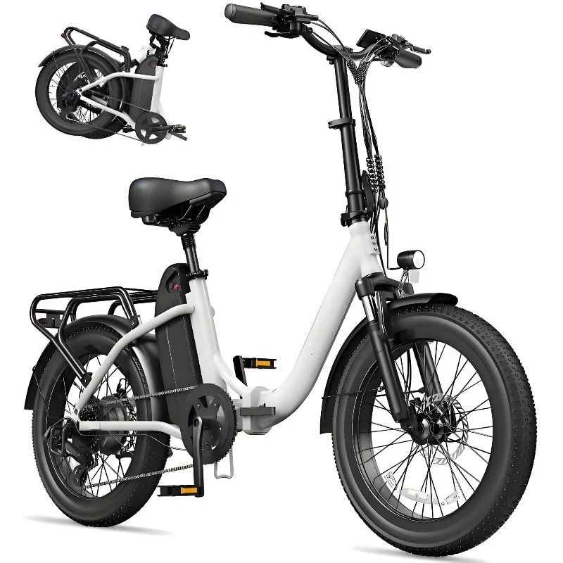 New foreign trade electric bicycle two-wheel portable foldable aluminum alloy male and female adult travel removable