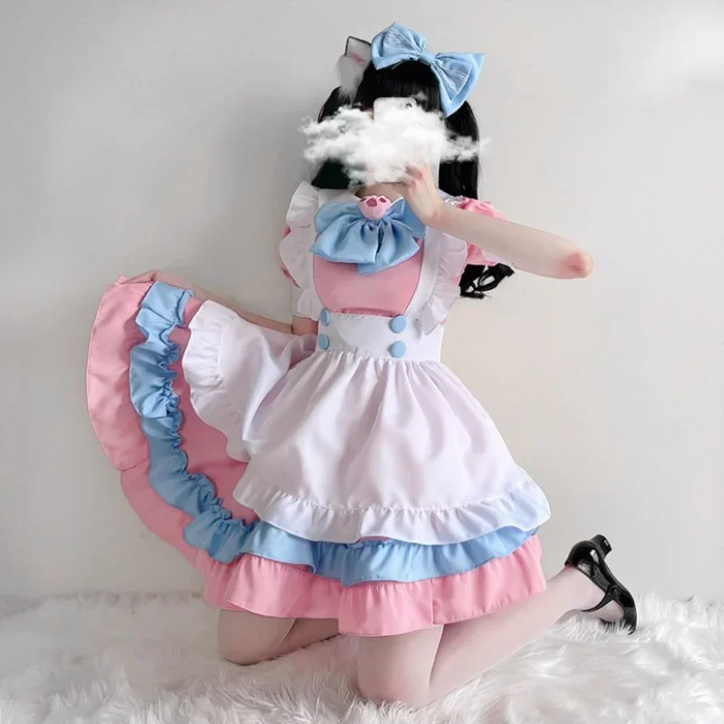 

Lolita Dress Maid Dress Plus Size Skirt Cute Big Bow Girl Dress Cosplay Costumes Boys Clothing Party Suit Ladies Dress Cat Paw