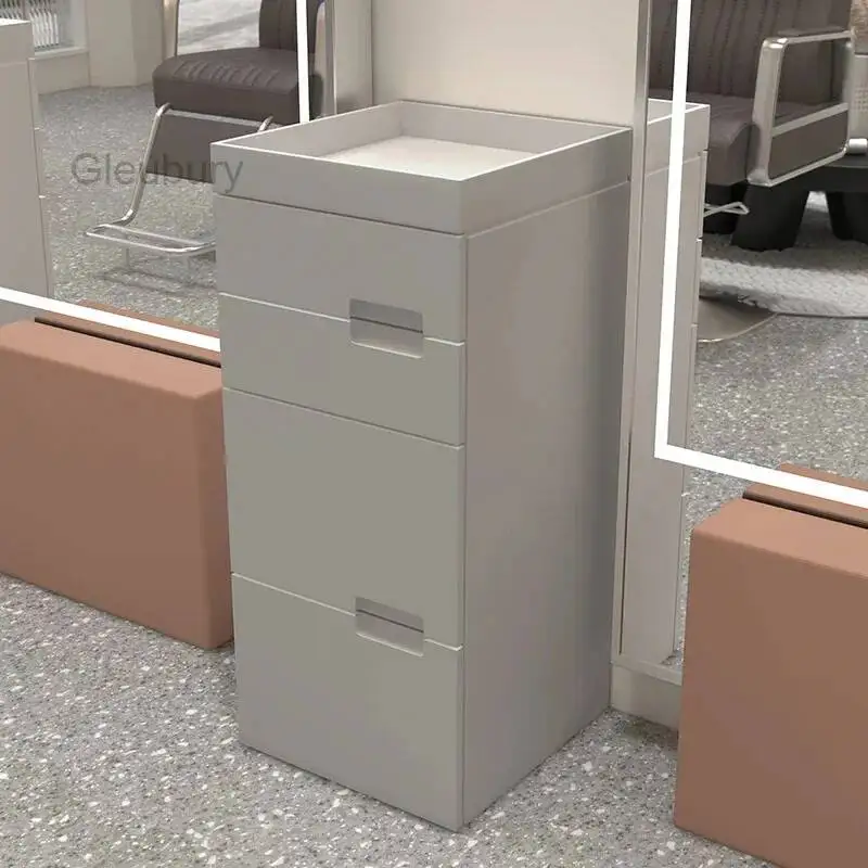 Barber Dedicated Shop Design Salon Trolley Simple Beauty Salon Storage Cabinet Taquilla Del Salón De Peluquería Salon Furniture