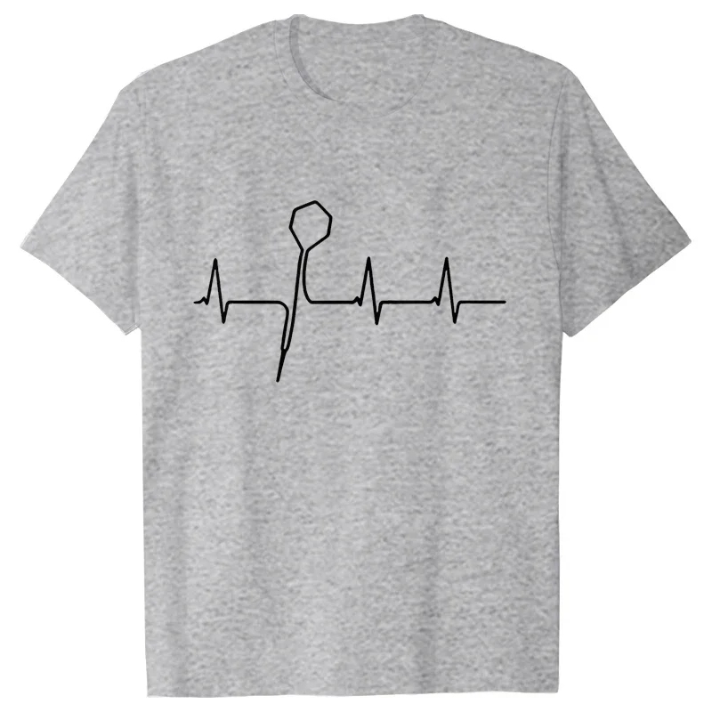 Funny Heartbeat of Darts Shirts Men Graphic Y2k Tops Fashion Streetwear Short Sleeve Tee Summer Oversized T-shirt Mens Clothing