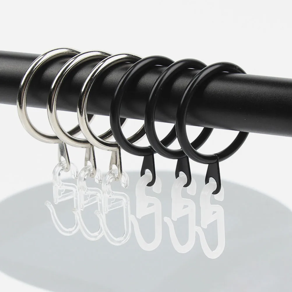 

50pcs Pulley Lightweight Plastic Plastic Curtain Hooks Drapery Hooks Shower Bathroom Rail Track Accessories