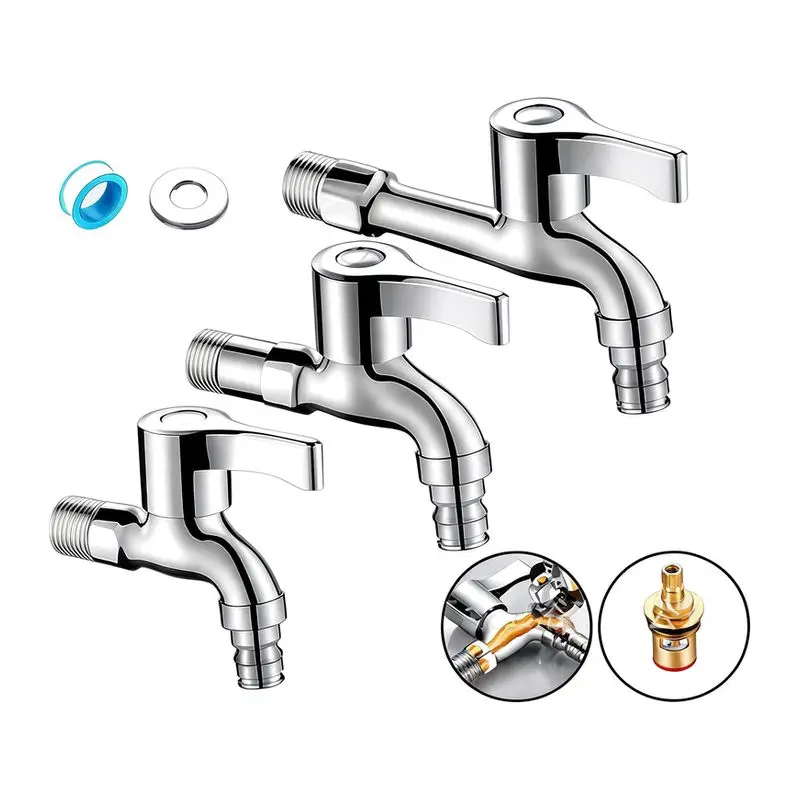 **Alloy Quick-Open Washing Machine Faucet, 1/2