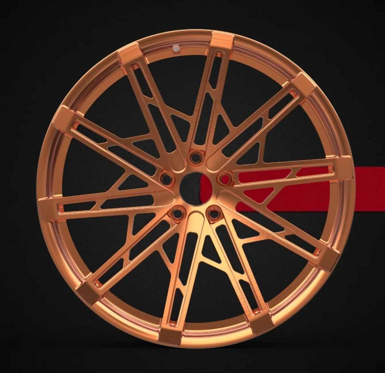 

High Quality Brushed Rose Golden Monoblock multi spoke design Forged Wheel Compatible with 2023 M5/M6 19-21 Inch