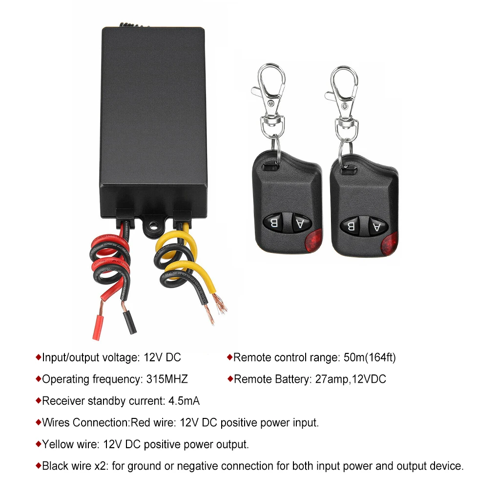 Remote Control Switch Receiver Set Controller Button Operation Accessories