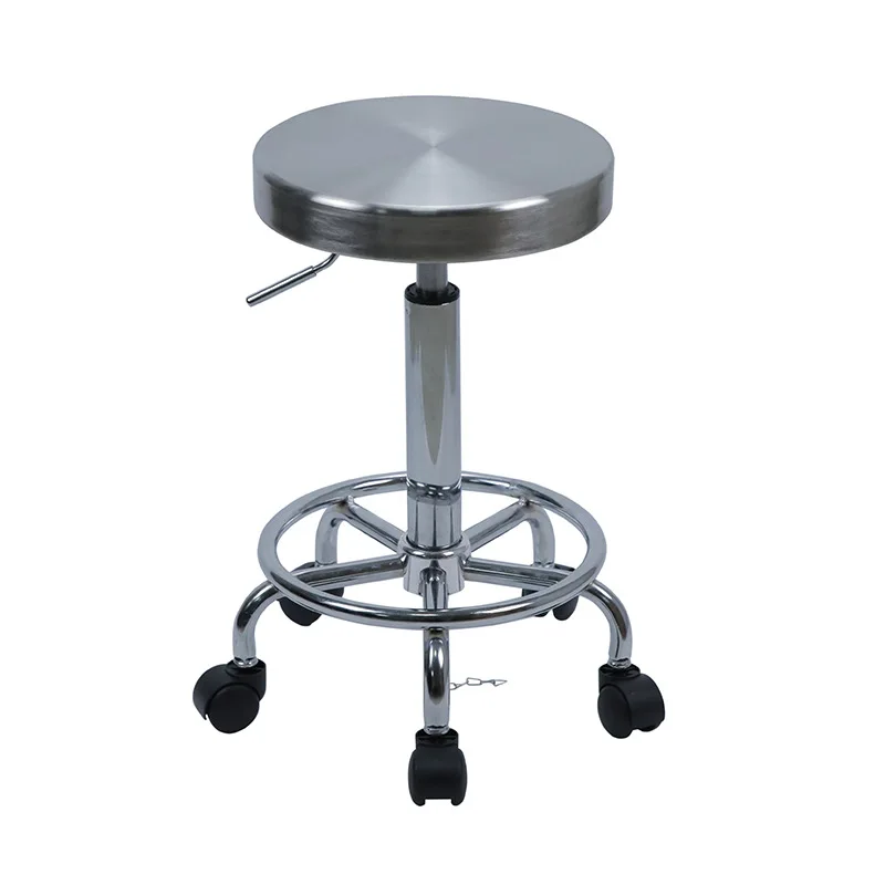 

Anti-Static Stool Stainless Steel Stool Laboratory round Stool Lifting Turn Chair Wine Bar Stool Operating Room Working Home