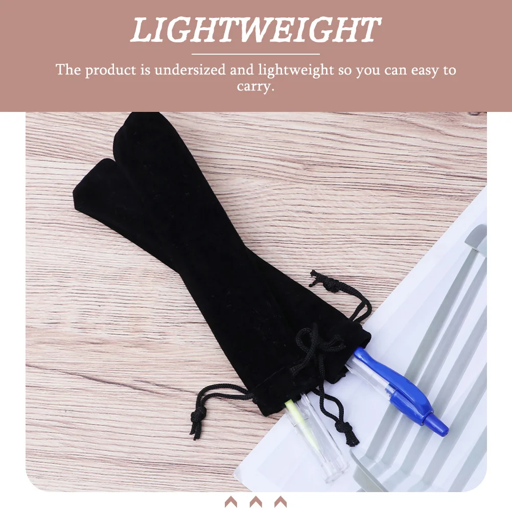 

100Pcs Drawstring Pen Bags Lightweight Portable Small Pen Holder Pencil Case Practical School Office Supplies