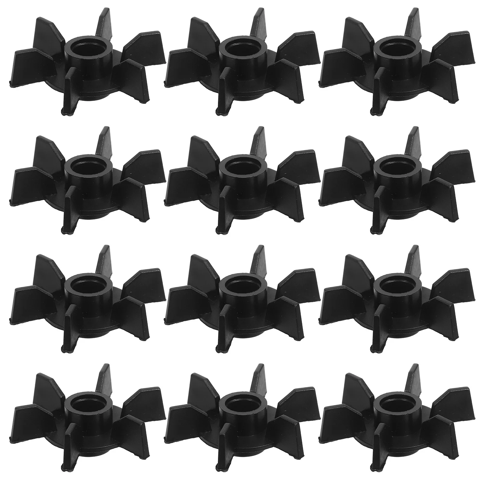 

100 шт. пластиковые лопасти вентилятора двигателя Ø8X12 мм, универсальный прочный конденсаторный вентилятор, замена для охлаждения оборудования, двигатель для бытового использования